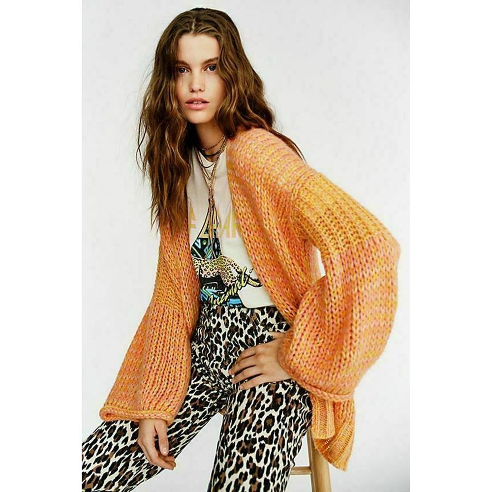 Free People Home Town Cardigan S Open Knit